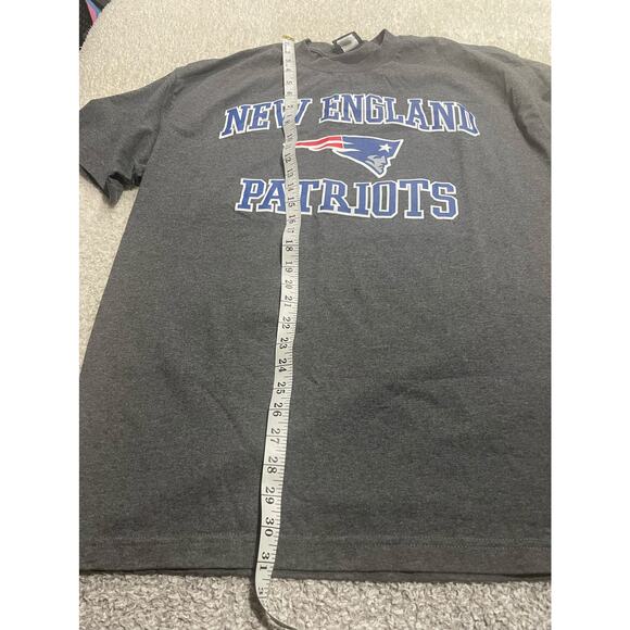NFL Team Apparel Men's Size XL New England Patriots T-Shirt Heather Charcoal - Picture 2 of 7